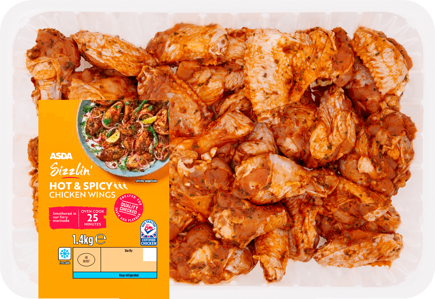 Image of Sizzlin' Hot&Spicy chicken wings package